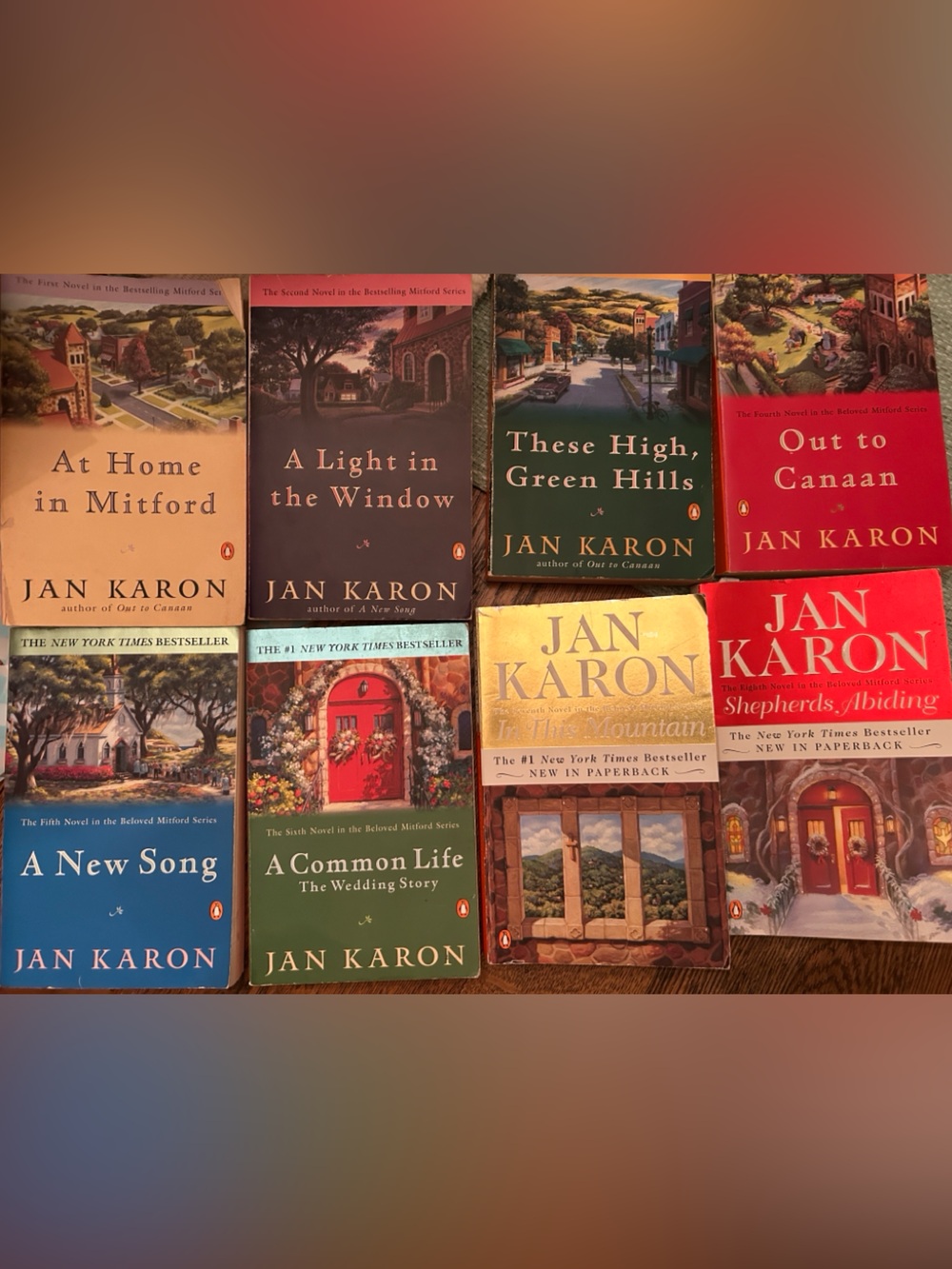 Beach reads! Clean reads! Vacation books! Jan Karon’s Mitford series, set of 8